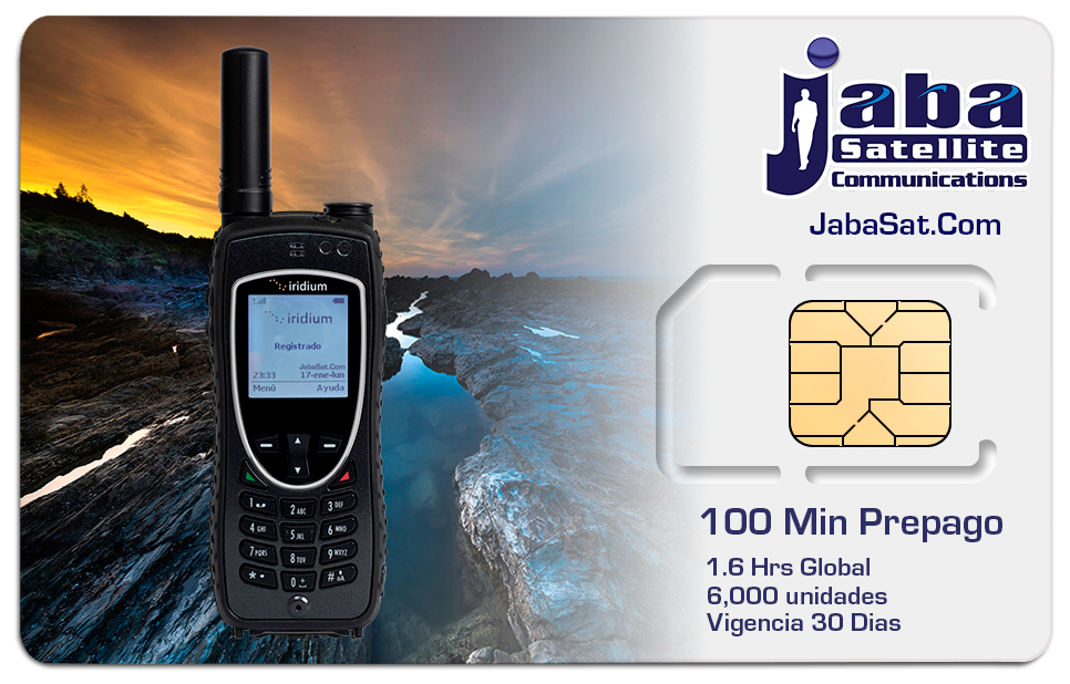 jabasat 100Min SIM Prepago IRIDIUM 2023