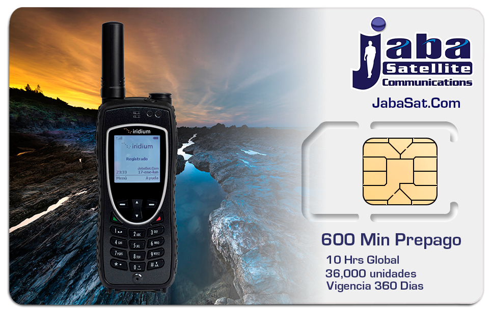 jabasat 600Min SIM Prepago IRIDIUM 2023